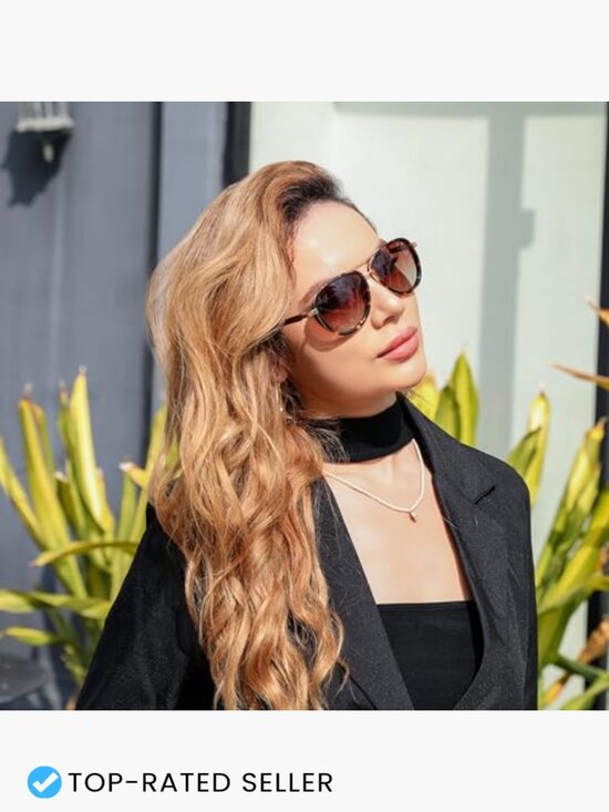 Retro Polarized Aviator Sunglasses Classic Square Frame Vintage Style main image 6